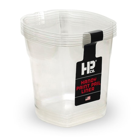 Handy Paint Pail Handy Handy Paint Pail Clear 1 qt Plastic Liner 2520-CT